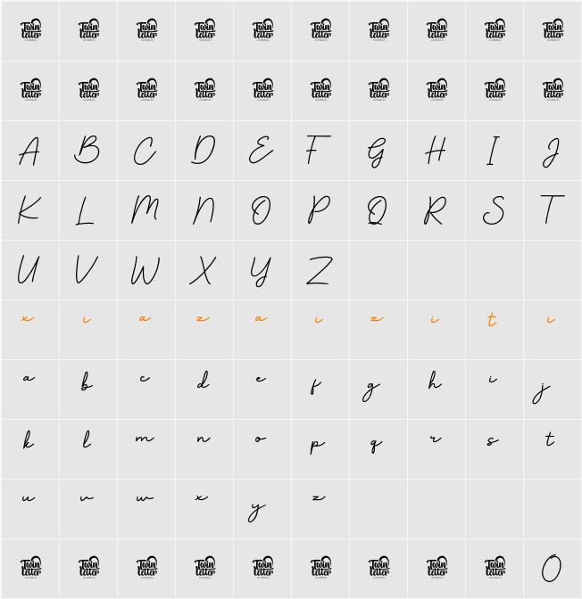 Masheiyo Regular 字符映射表