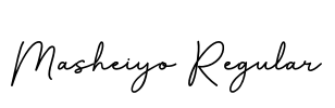 Masheiyo Regular