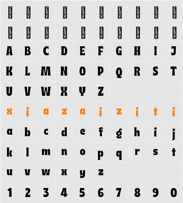 Krobold 字符映射表