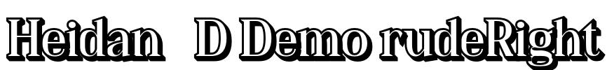 Heidan 3D Demo rudeRight