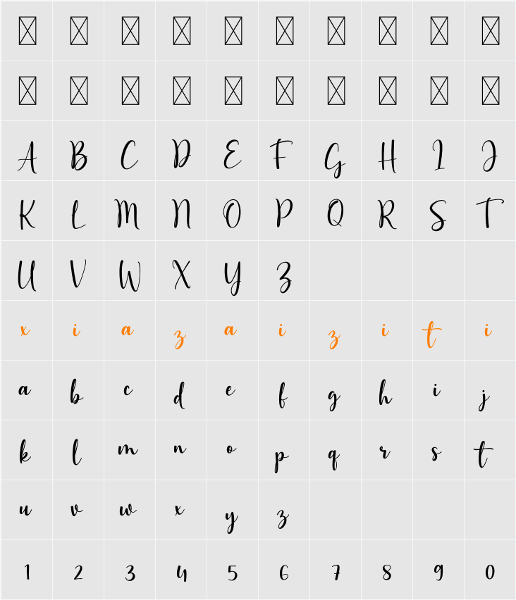 Normal 字符映射表