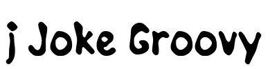 j Joke Groovy 字体预览图