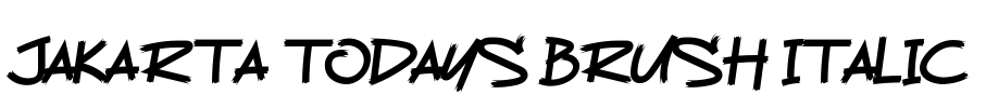 Jakarta Todays Brush Italic