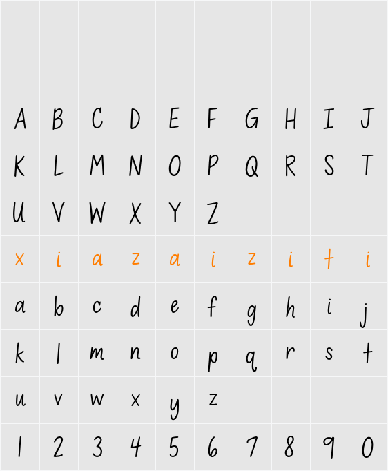 KG So It Goes 字符映射表