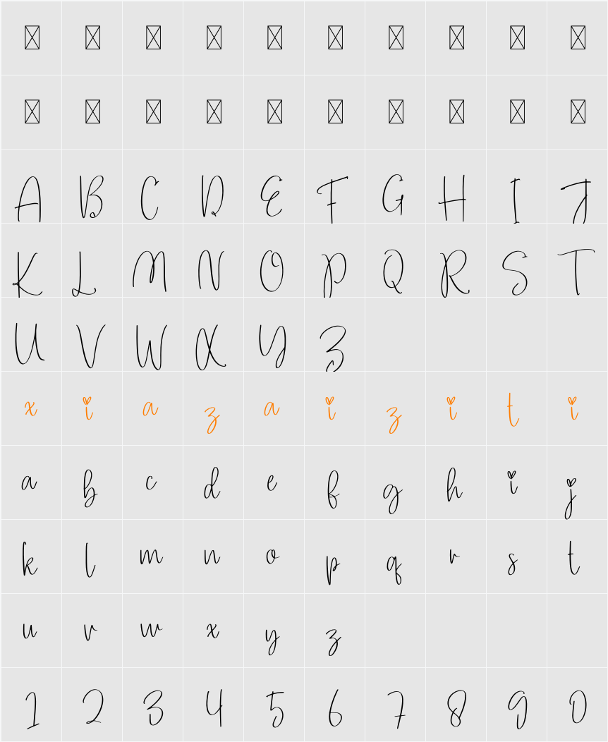 Happy Graduation 字符映射表