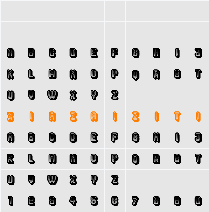 Hocus Pocus 字符映射表