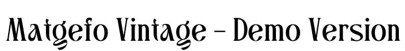 Matgefo Vintage - Demo Version