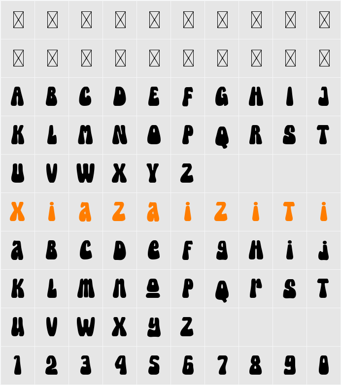 Hella Kookie 字符映射表