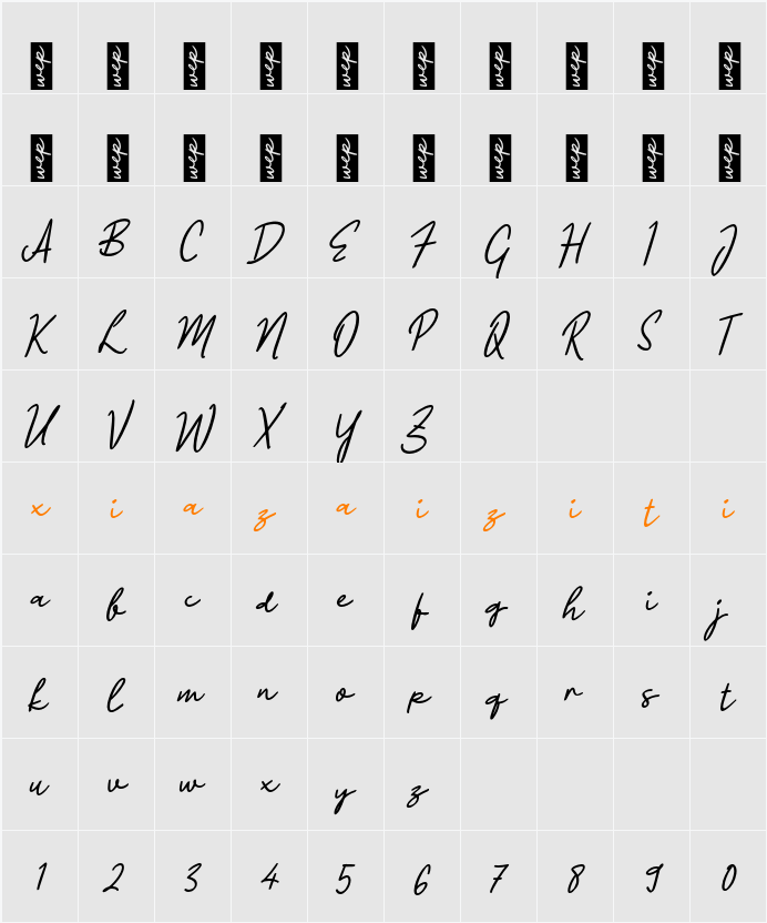 L Lesothany 字符映射表