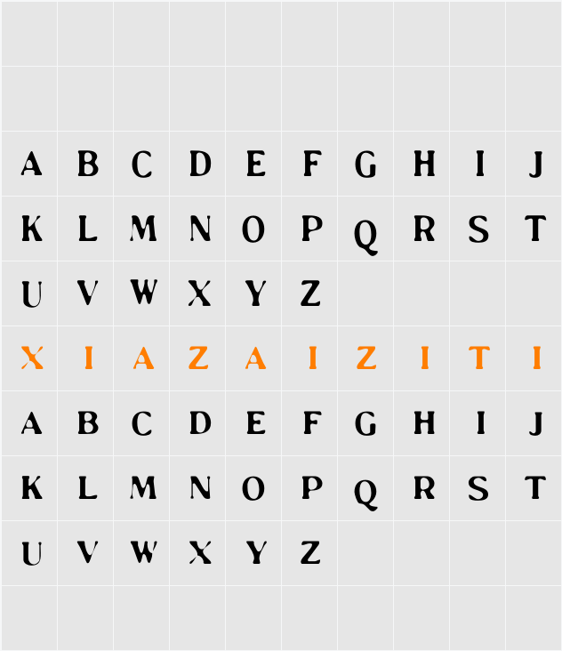 Magern Blur Demo 字符映射表