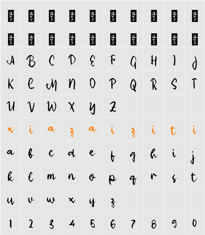 L Liara 字符映射表