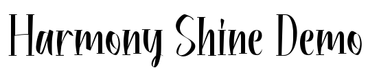 Harmony Shine Demo