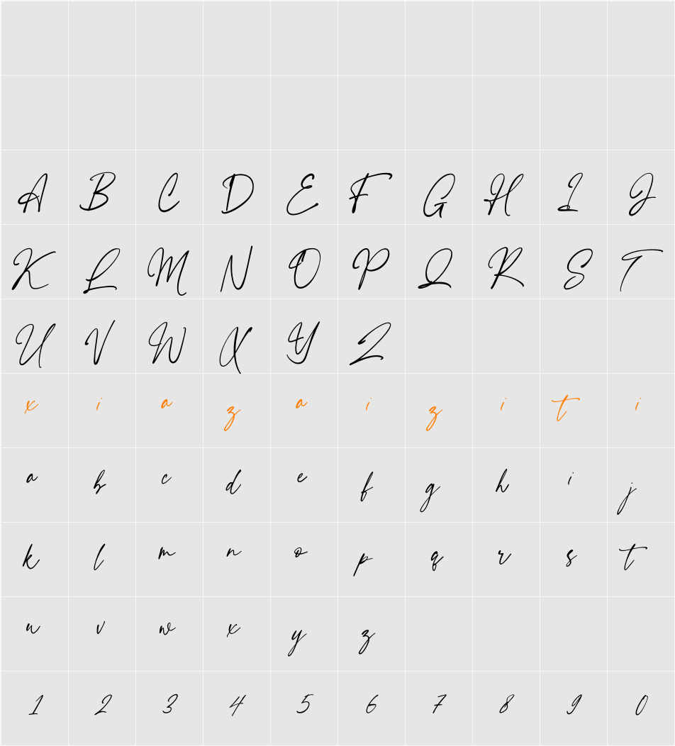 Hillsand 字符映射表