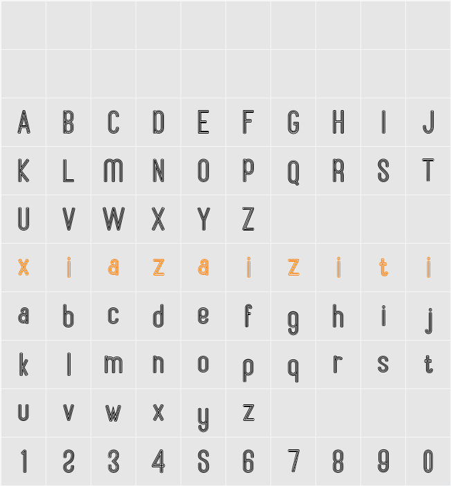 Gorthary 字符映射表