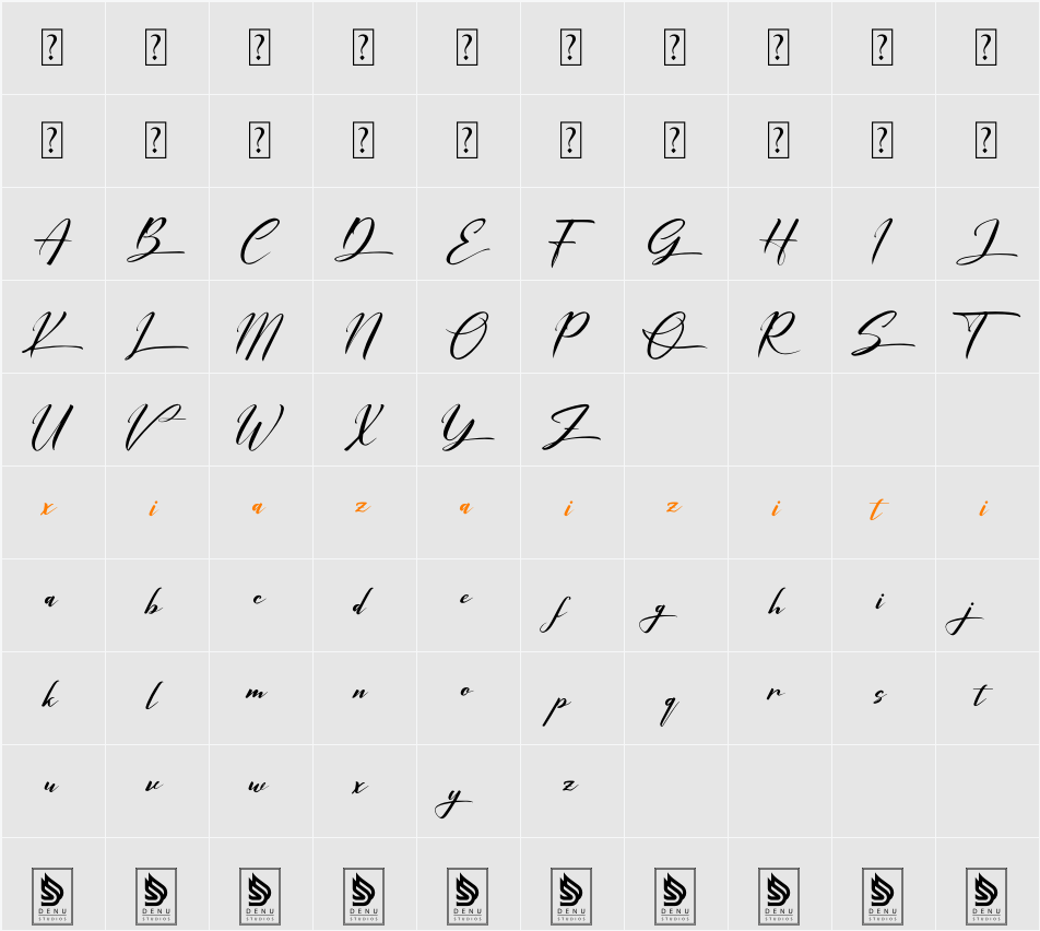 Kulawargi Sadayana 字符映射表