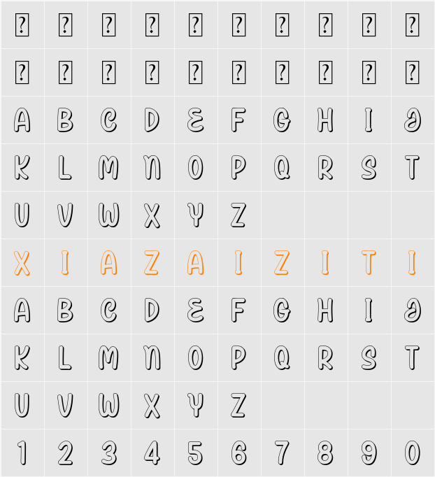 Jarime Stuch 字符映射表