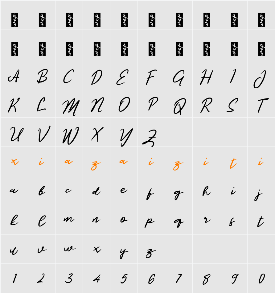 L Lelono Script 字符映射表