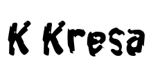 K Kresa 字体预览图