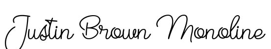 Justin Brown Monoline