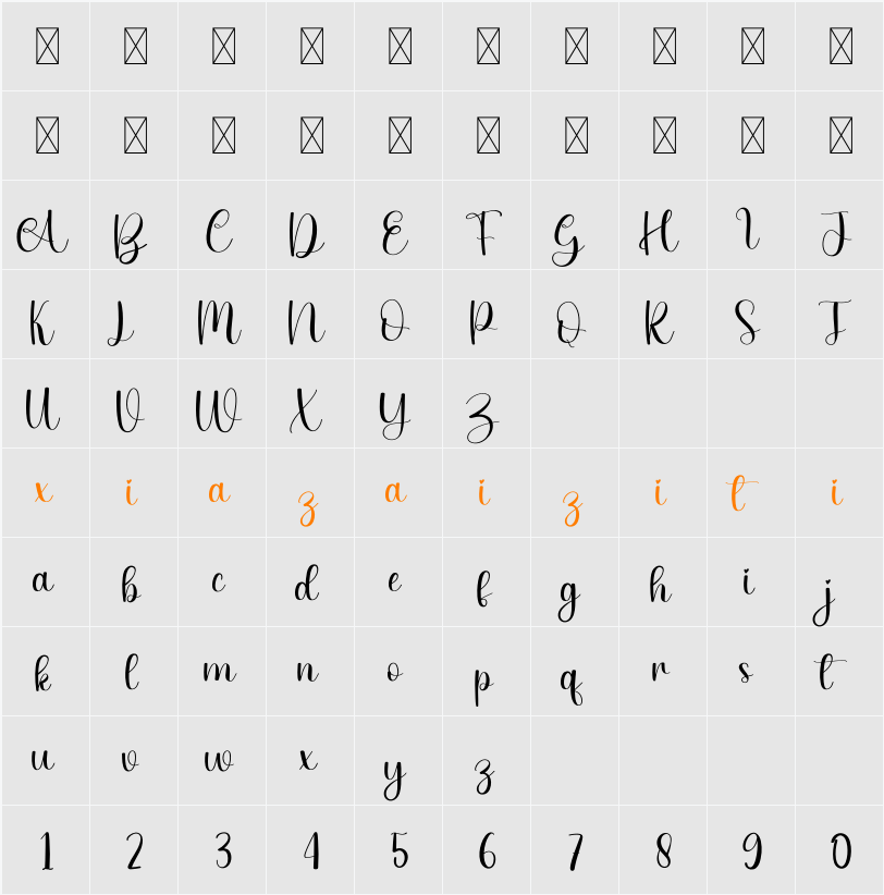 Jolly 字符映射表