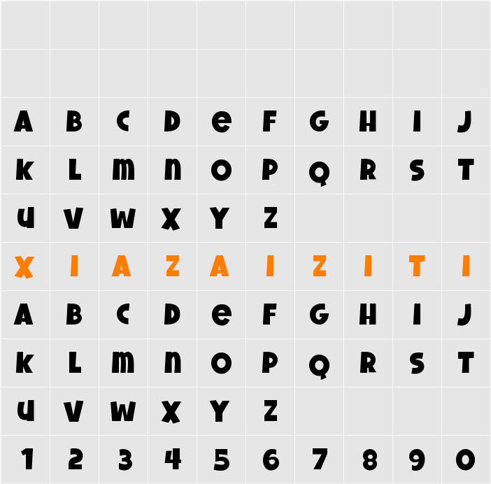 Goldy Burst 字符映射表