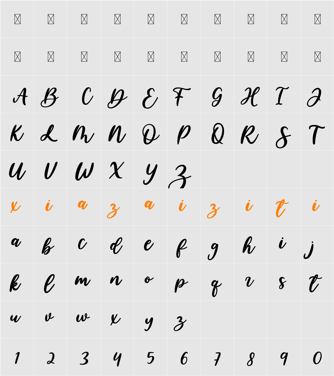 Normal 字符映射表