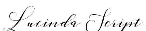 Lucinda Script 字体预览图