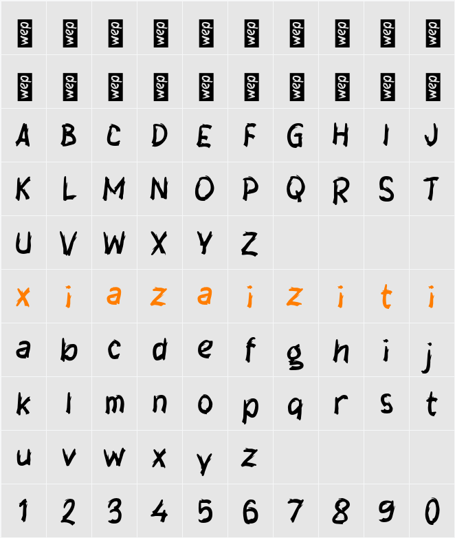 j Jasen Fish 字符映射表