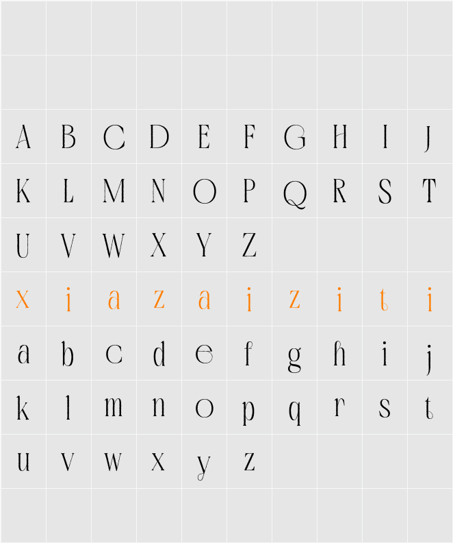 Golften Rough Demo 字符映射表