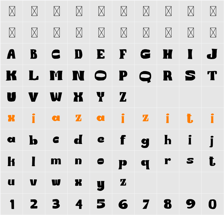 Jore 字符映射表