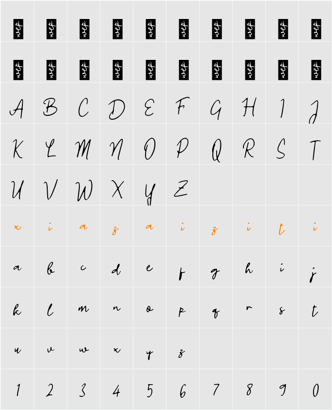 L Lishano 字符映射表