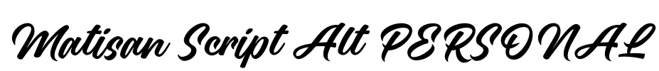 Matisan Script Alt PERSONAL