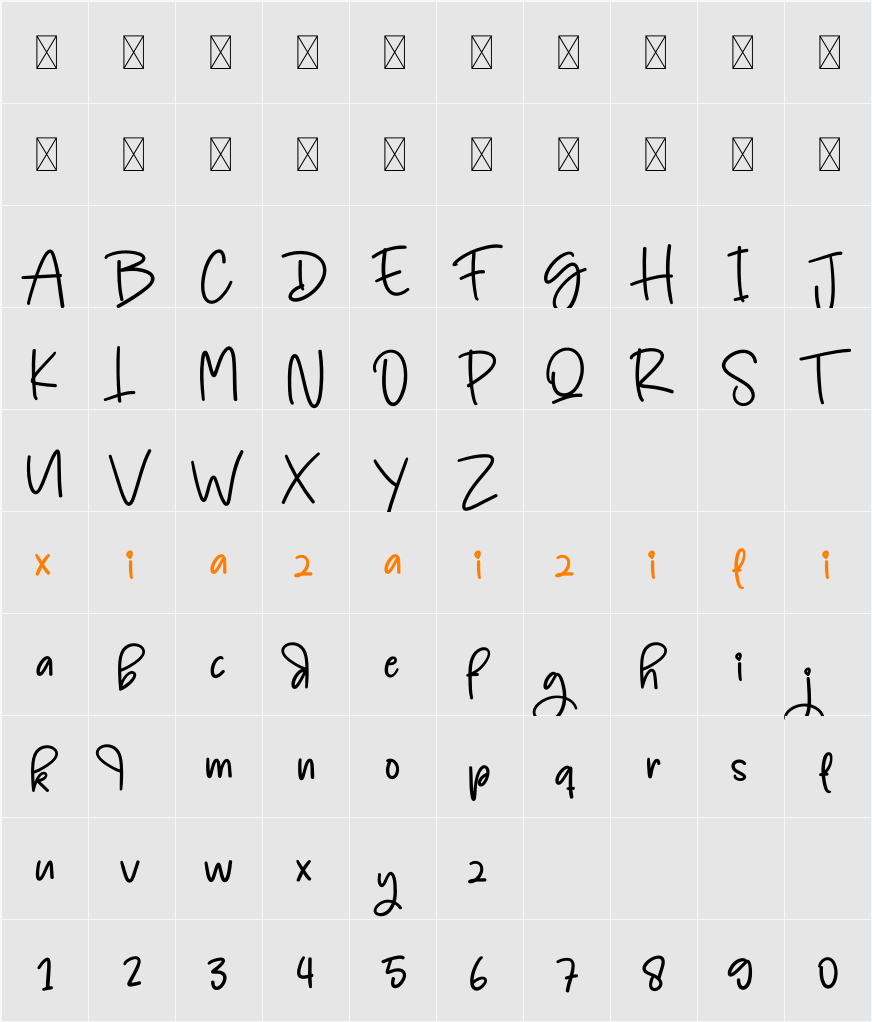 Handmade 字符映射表