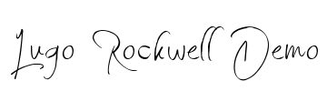Lugo Rockwell Demo 字体预览图
