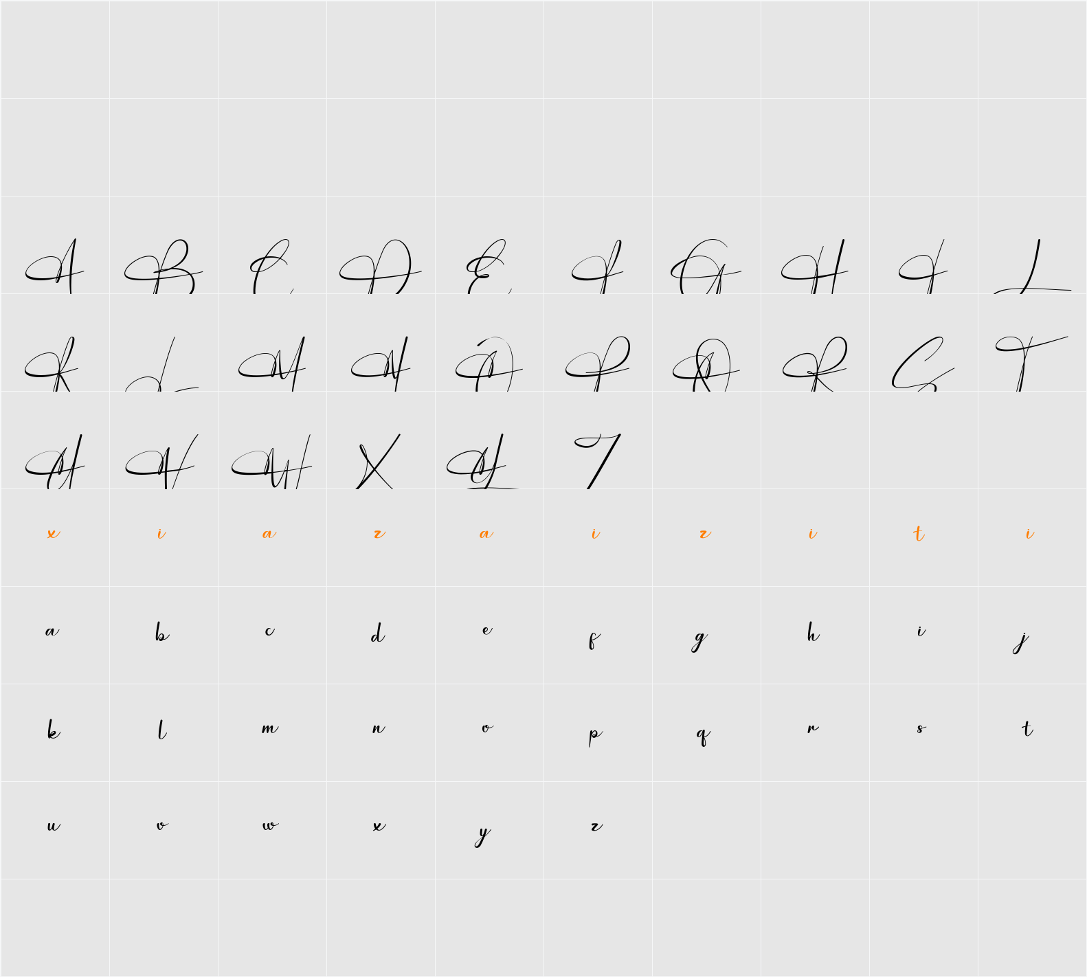 Magellin 字符映射表