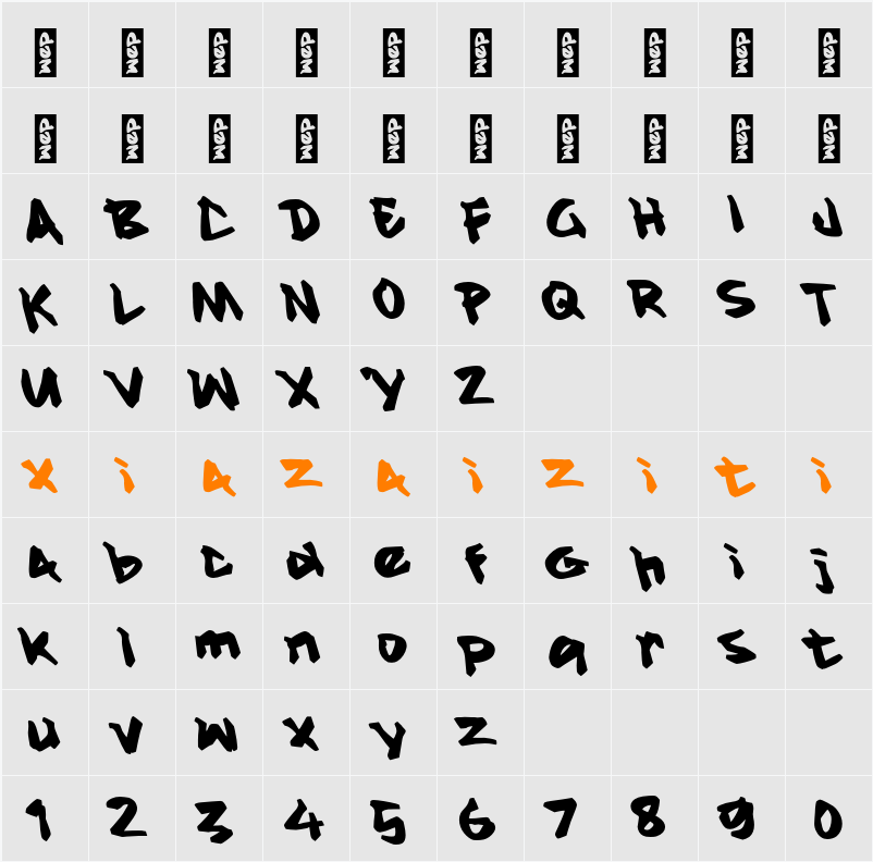 M Magren 字符映射表