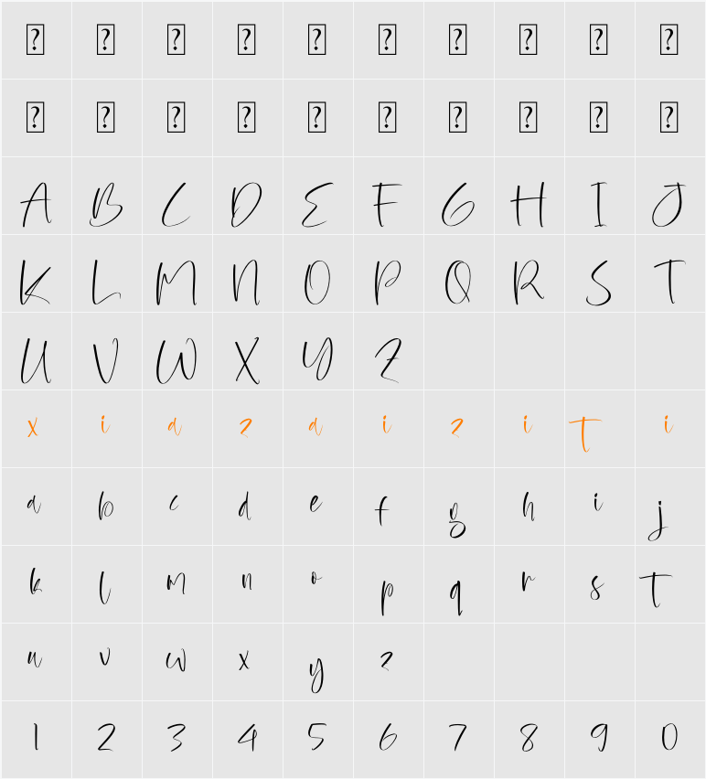 Ketalyst Midnight 字符映射表