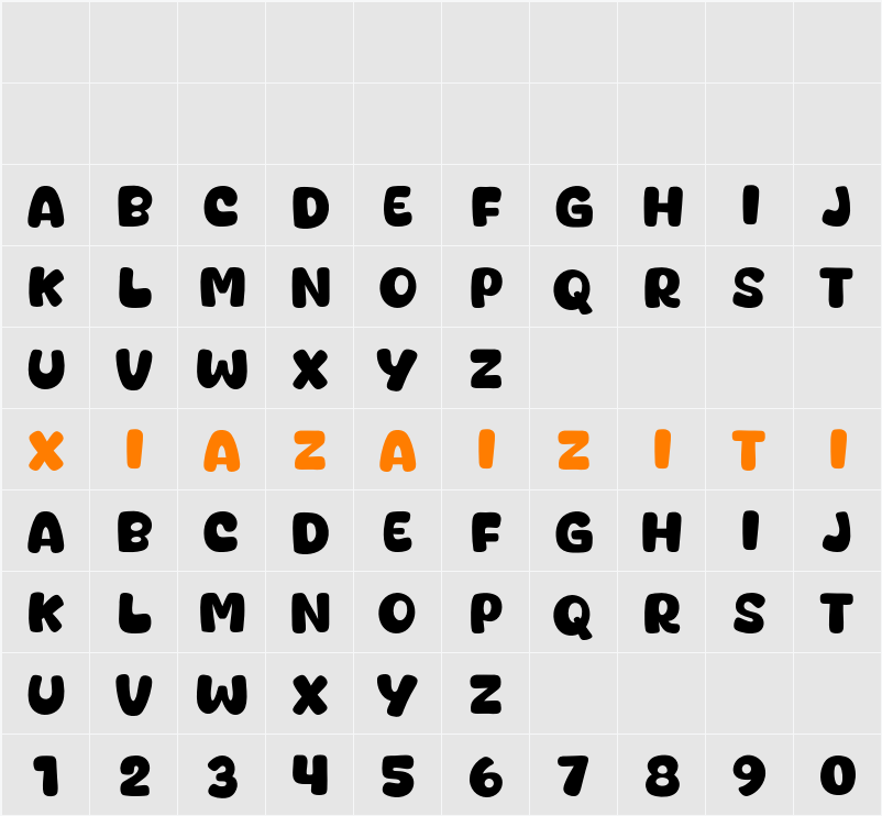 Juicy Fills 字符映射表