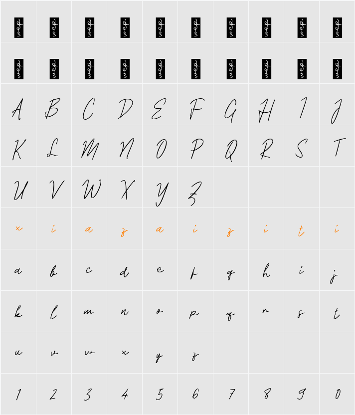 L Lisanney 字符映射表