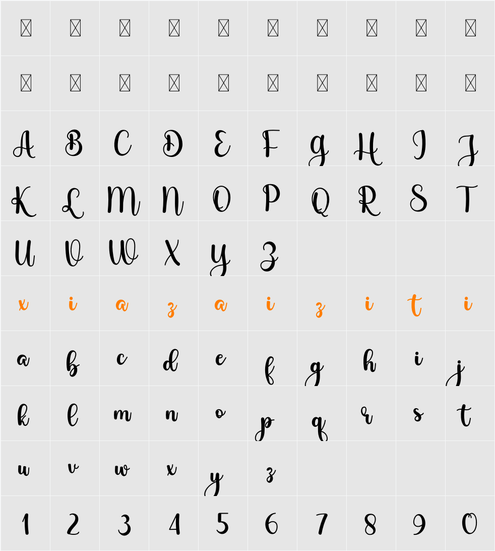 Lastgirl 字符映射表