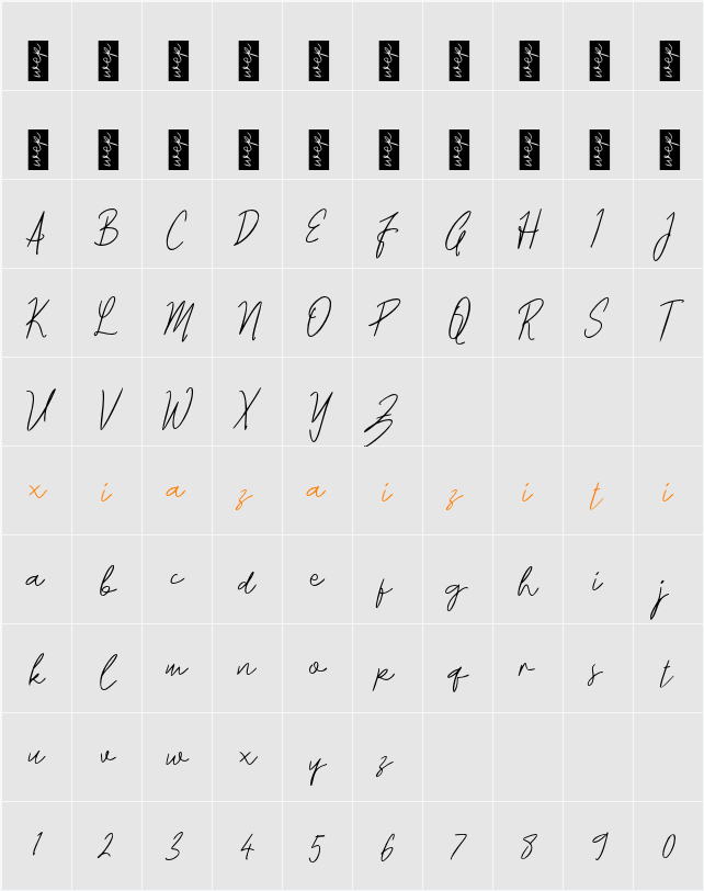 L Laylane 字符映射表