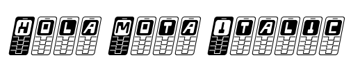 Hola Mota Italic