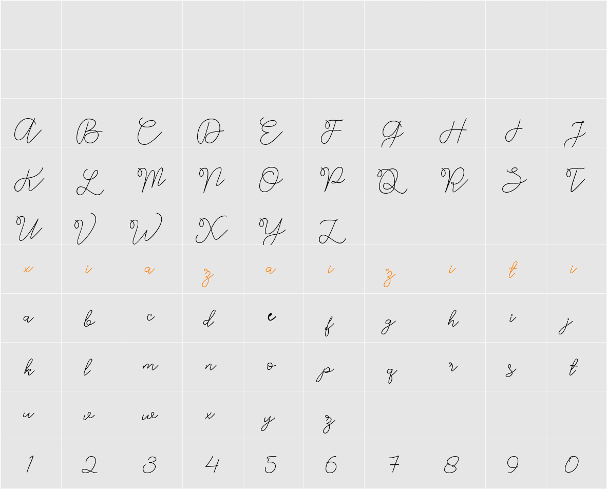 Hambut 字符映射表