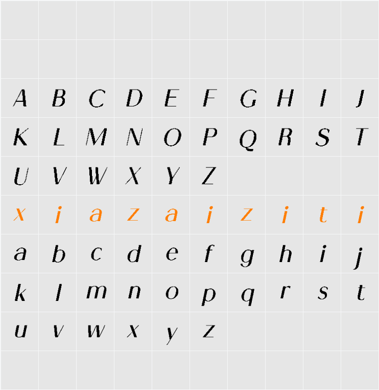 Kalesi Pixel Demo 字符映射表