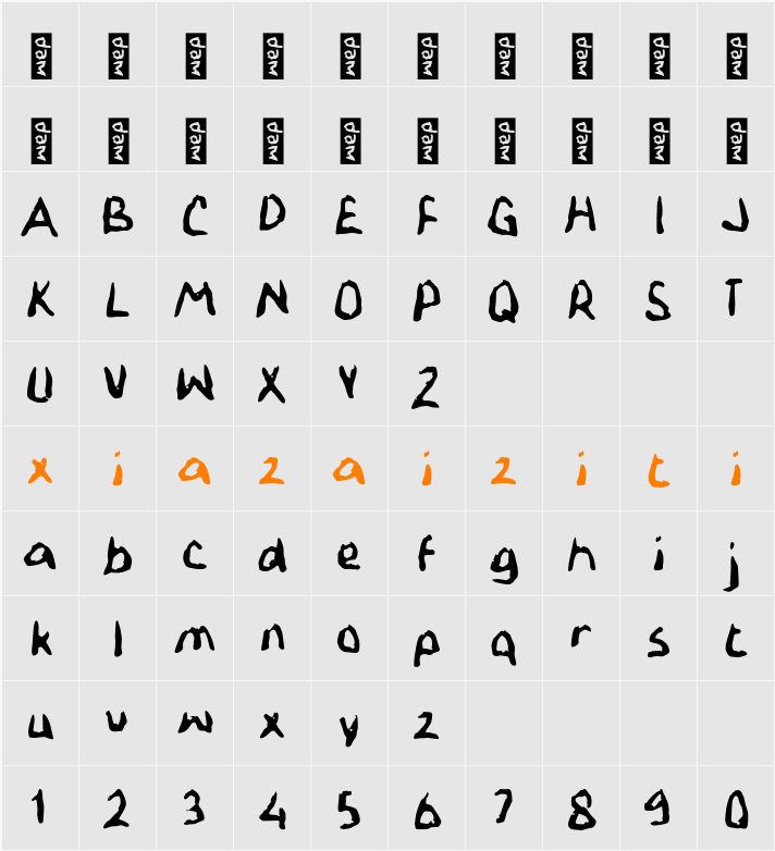 L Laimca 字符映射表