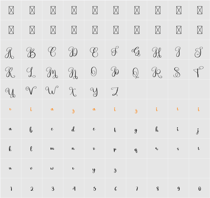 Inside 字符映射表