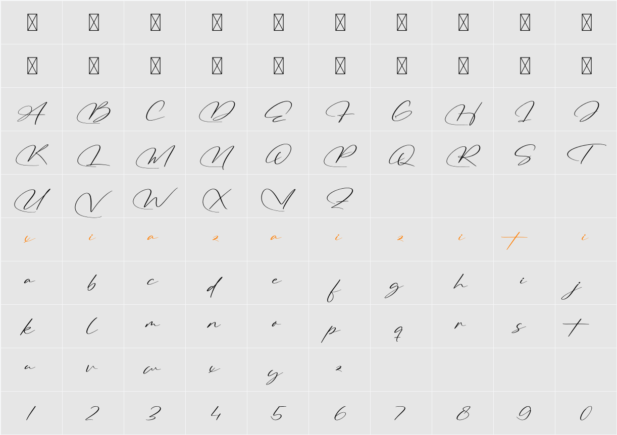 Hogestory DEMO 字符映射表
