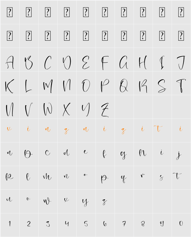 Kamikase 字符映射表