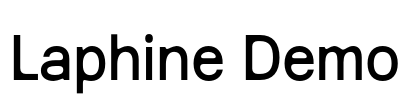 Laphine Demo 字体预览图
