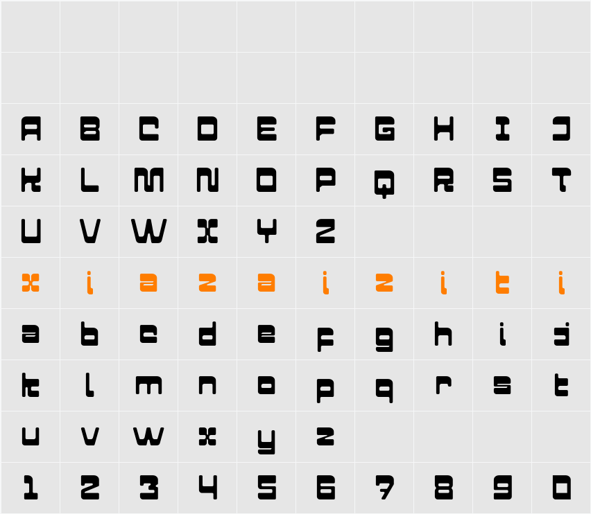 Great Paschal 字符映射表